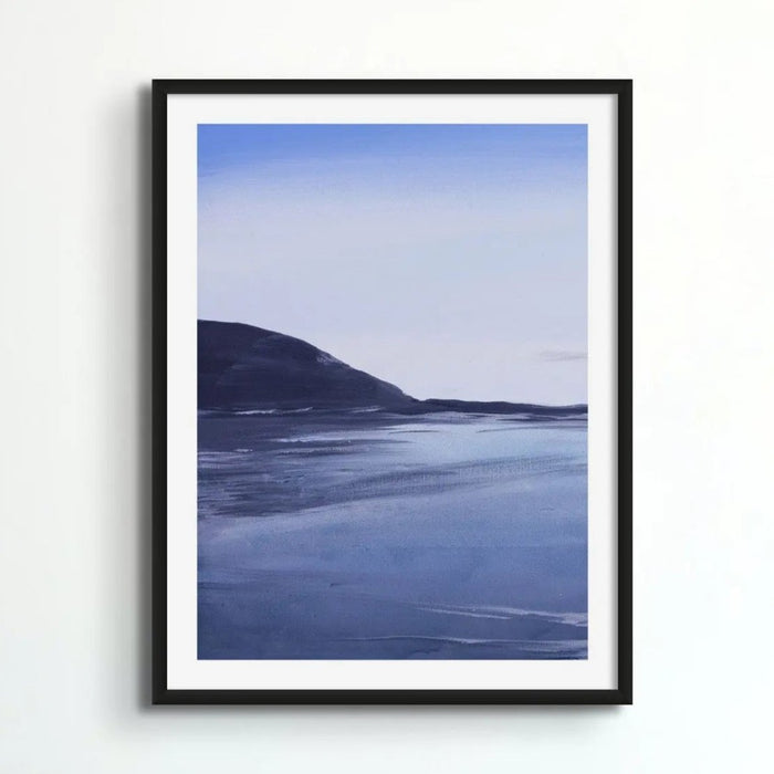 beach painting of a sunrise over a beach near Padstow | Coastal Wall Art - Framed Wall Art