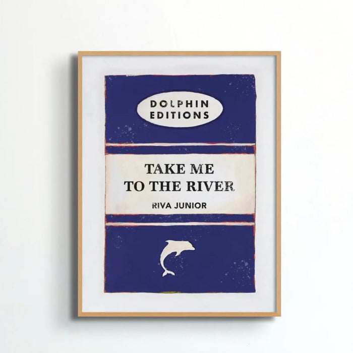 Take Me To The River (Vintage Book Art) - Framed - Beach House Art