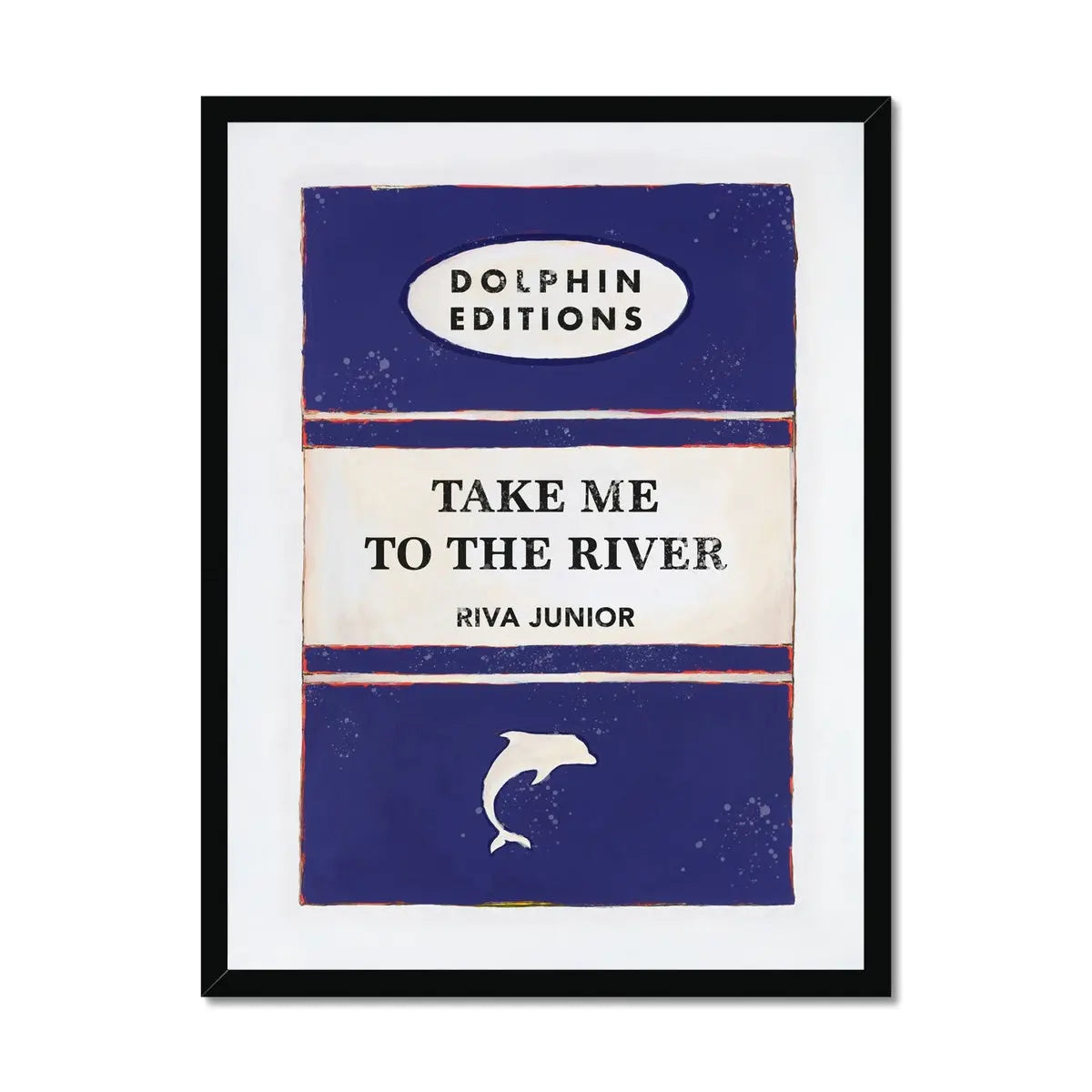 Take Me To The River (Vintage Book Art) - Framed - Beach House Art