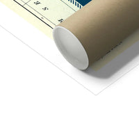 The Lakes is my Happy Place (Lake District Map) Vintage Map Art - Unframed - Beach House Art