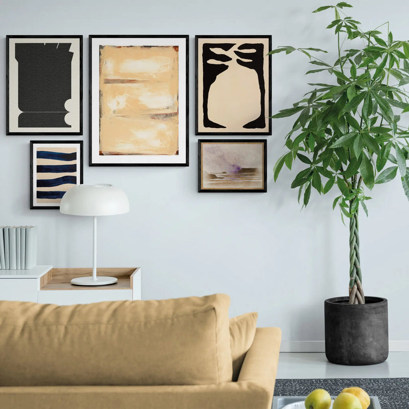 Wave Set No 1 Modern Coastal Art Framed