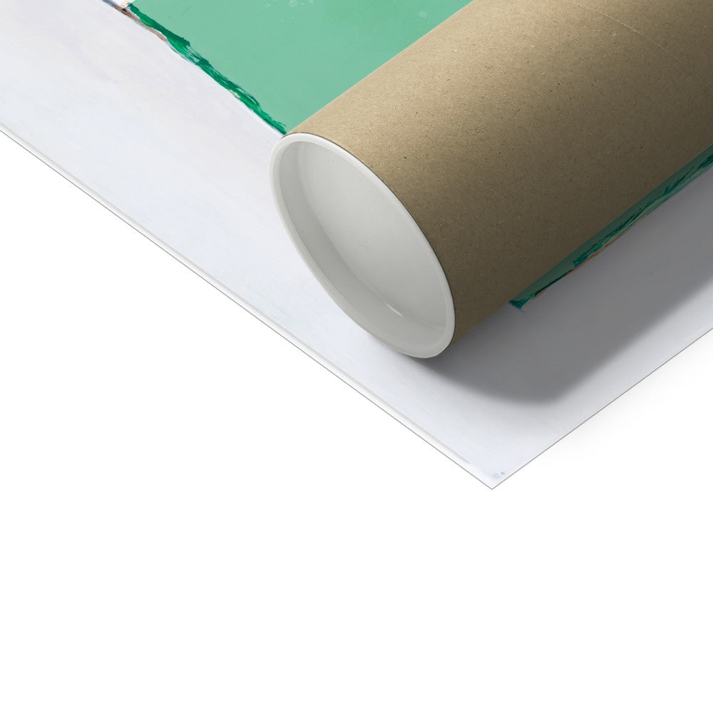 Let's Dance (Jade) Lyric Book Cover Print - Unframed