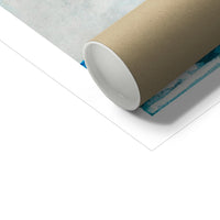 Palm Tree Painting | Vintage Watercolour Beach Wall Art Print - Unframed Art Print