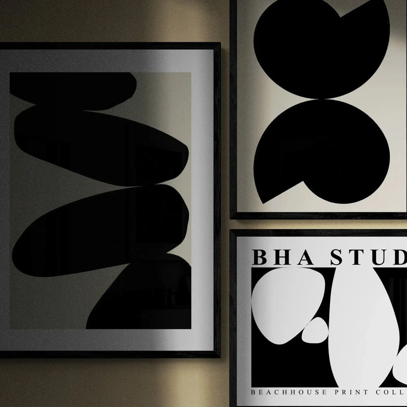 GALLERY WALL IDEAS - SCANDI NOIR Beach House Art