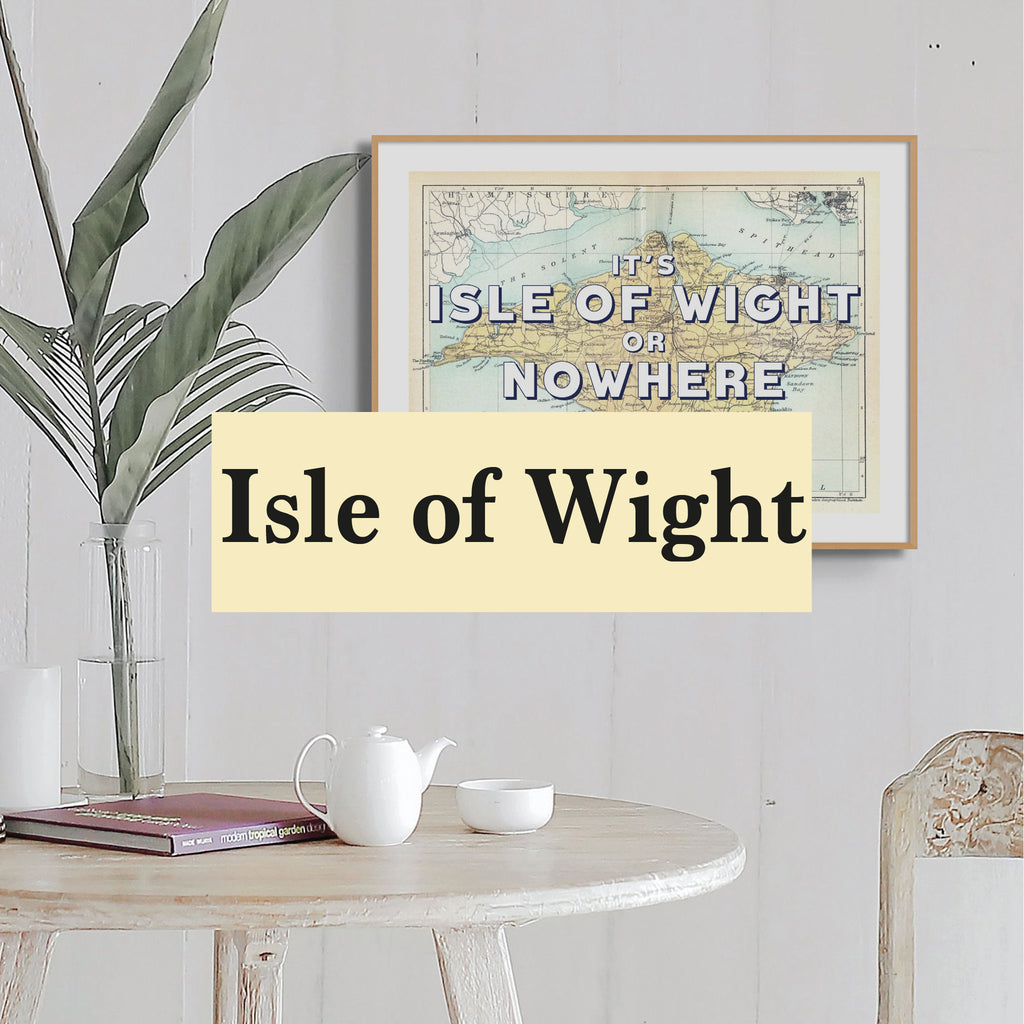 Isle Of Wight Map Prints - A collection of map prints of the isle of wight