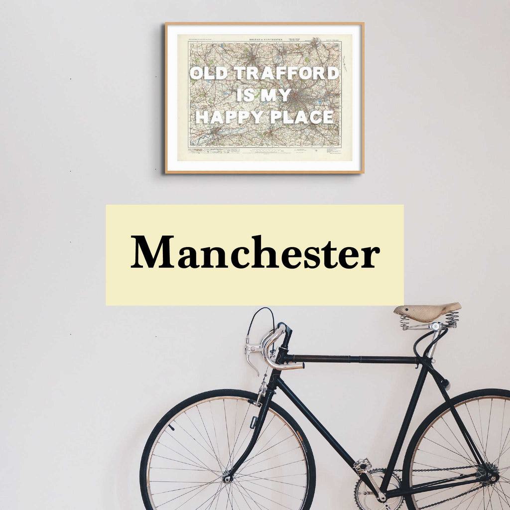 Manchester Custom Map Print
