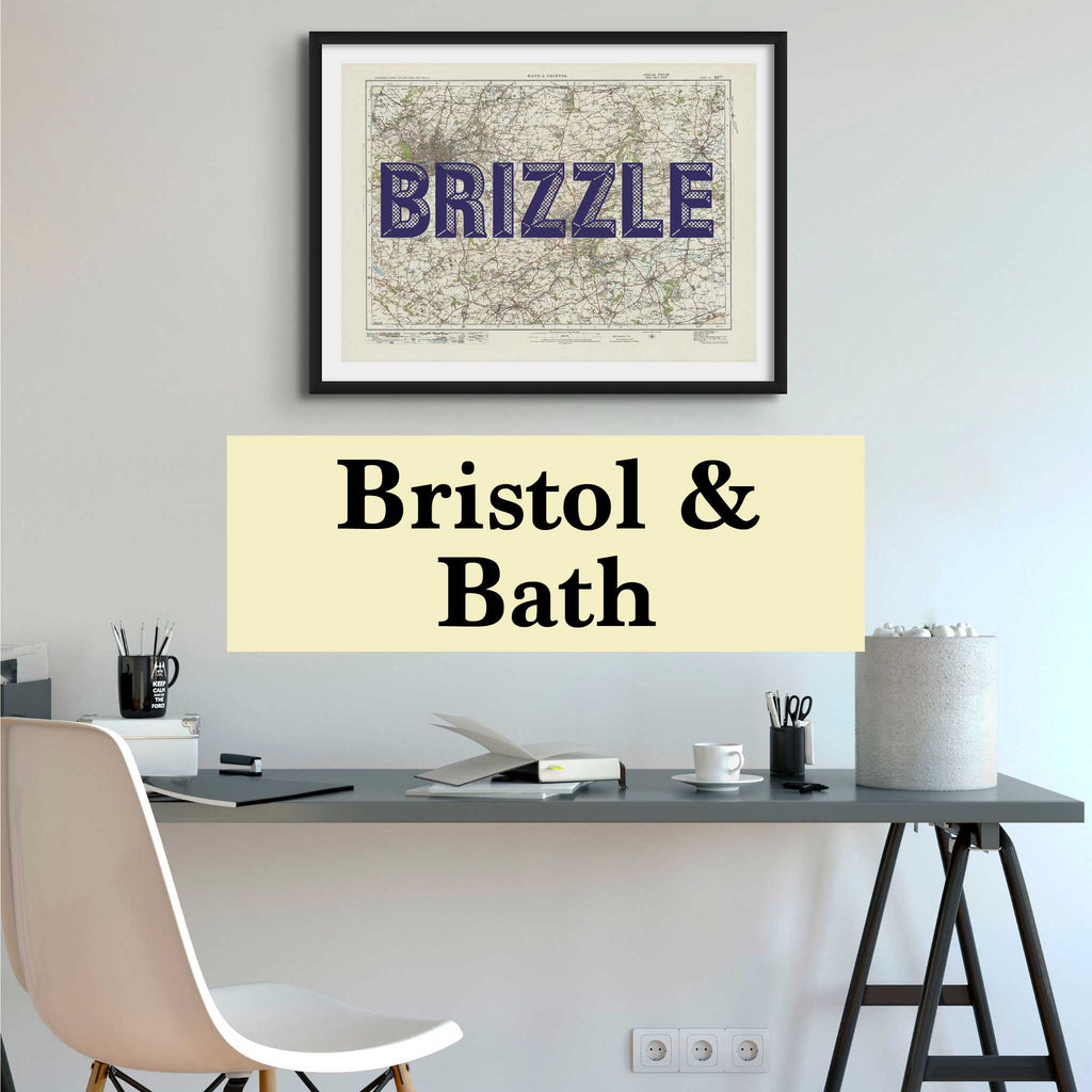 Bristol - Personalised Map Prints - Custom Map Prints