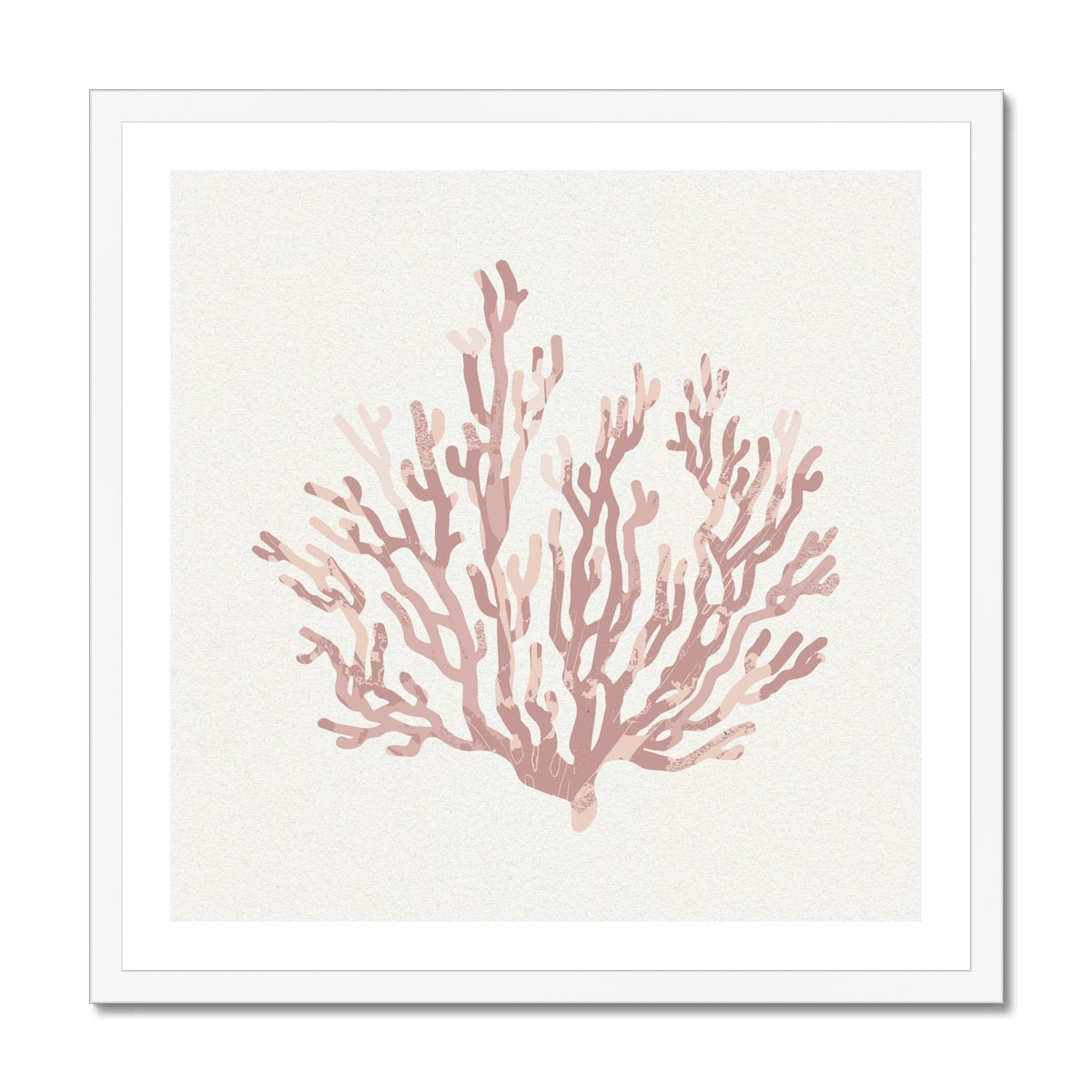 Pink Coral Art Print | Coral Wall Art - Unframed
