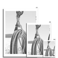 Rope & Tackle Sailing Photograph | Black and White Photography
