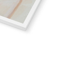 Close-up of a white frame corner on a light gray background
