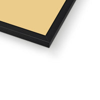 Beige paper with a black frame on a white background