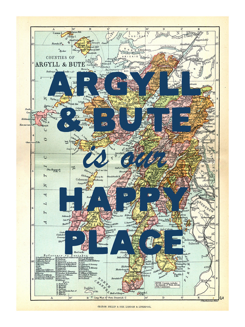 Personalised Vintage Map Print | Custom Location Gift | Favourite Place Art