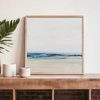 Coastal Study | Square | Abstract Beach Painting - Unframed