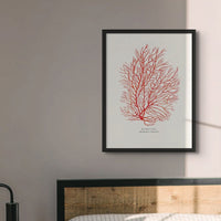 Set of 3 Red Coral Prints | Coral Paintings 1,2 and 3 - Unframed