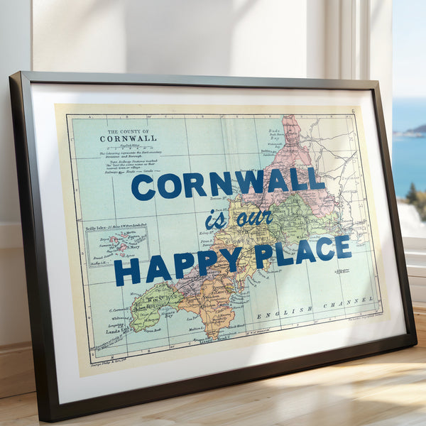 Personalised Map Prints & Map Wall Art | Beach House Art