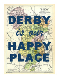 Personalised Vintage Map Print | Custom Location Gift | Favourite Place Art