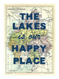 Personalised Vintage Map Print | Custom Location Gift | Favourite Place Art