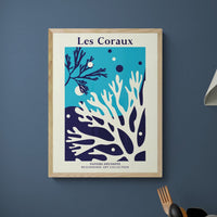 Set of Three Coral Art Prints | Coral and Seaweed Art Prints   - Unframed