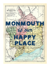 Personalised Vintage Map Print | Custom Location Gift | Favourite Place Art