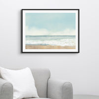 Pastel Beach Painting | Beach House Art - Unframed Print