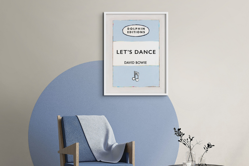 Personalised Living room book poster