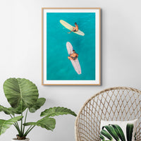 Pray for Surf Photo | Aerial Surf Photography - Framed Wall Art