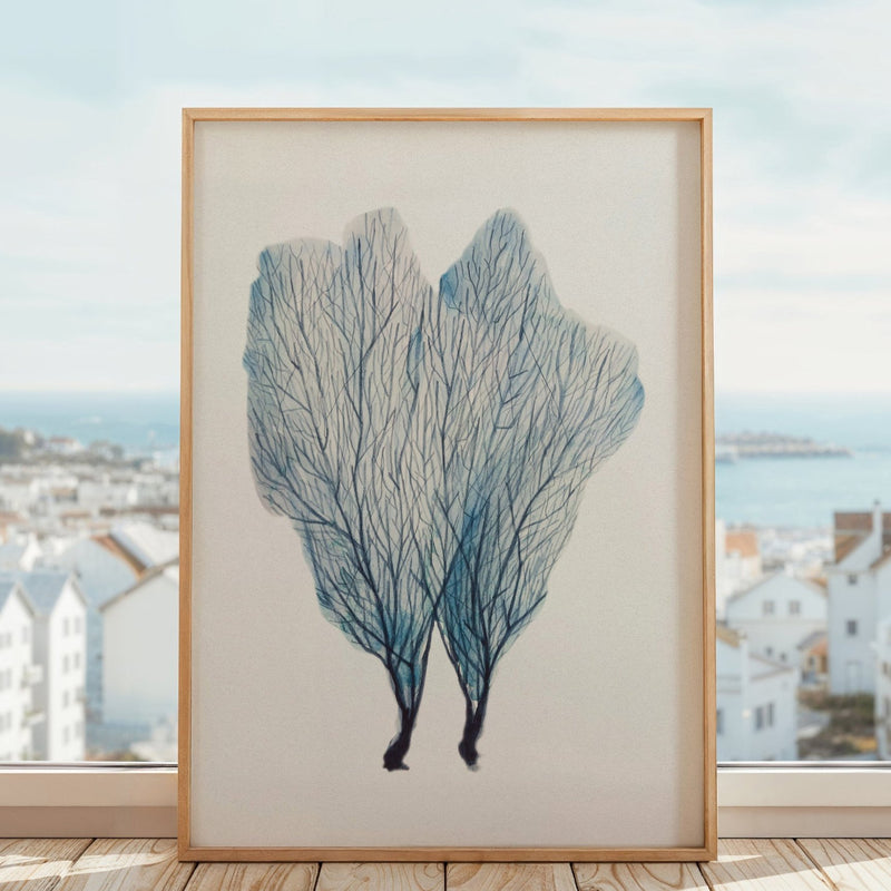 Sea Fan Watercolour Coral Painting | Coral Art | No 1 - Unframed