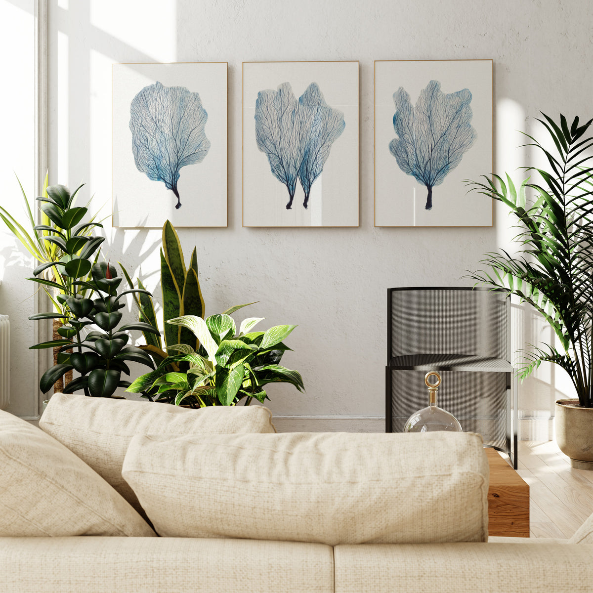 Sea Fan Watercolour Coral Painting | Coral Art |  No 3 - Unframed