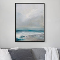 Spectral Light | Coastal Visions Sea Painting Print - Framed Canvas - beach painting