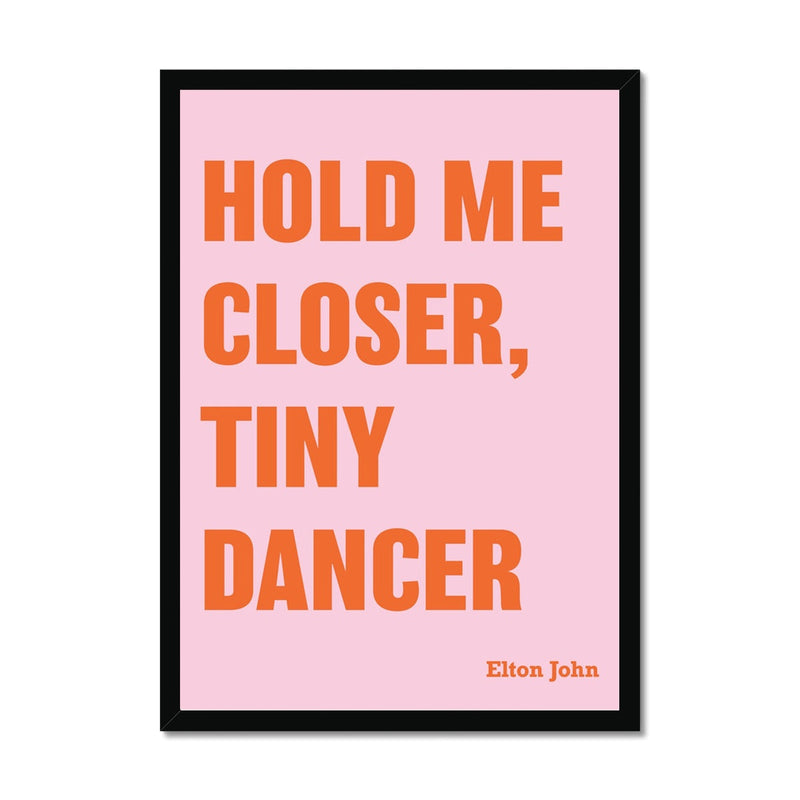 Tiny Dancer (Pink) Song Lyric Typography Art Print - Framed Home & Garden > Decor > Artwork > Posters, Prints, & Visual Artwork 120.00 Beach House Art