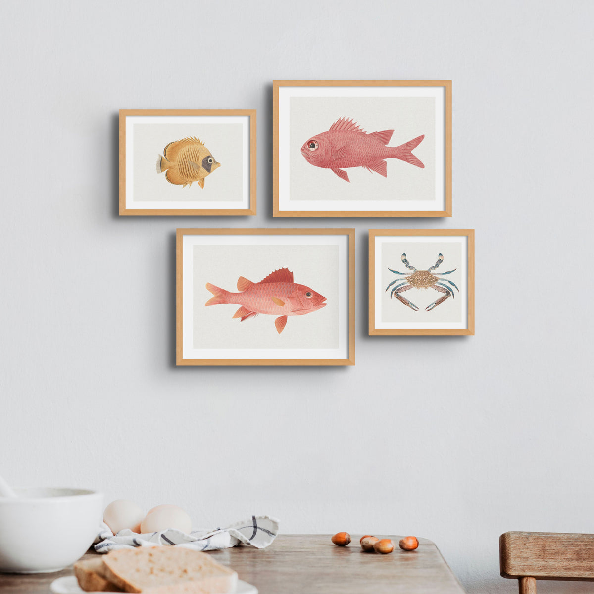 Vintage Fish Painting No. 3 | Fish Wall Art  - Framed