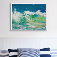 Wave Painting | Study No 1 | Seascape Beach Painting Wall Art - Framed Wall Art