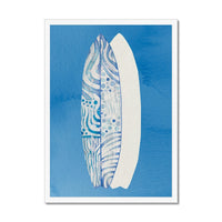 Surfboard Art Print | Beach Art | Two Surfboards Art  - Framed