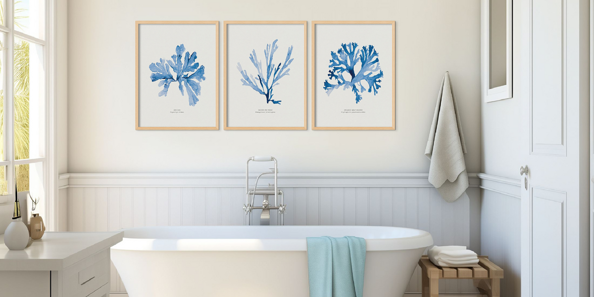 Prints for bathroom walls discount