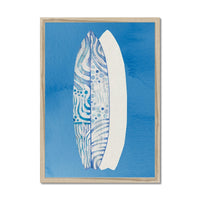 Surfboard Art Print | Beach Art | Two Surfboards Art  - Framed