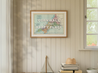 Personalised Vintage Map Print | Custom Location Gift | Favourite Place Art