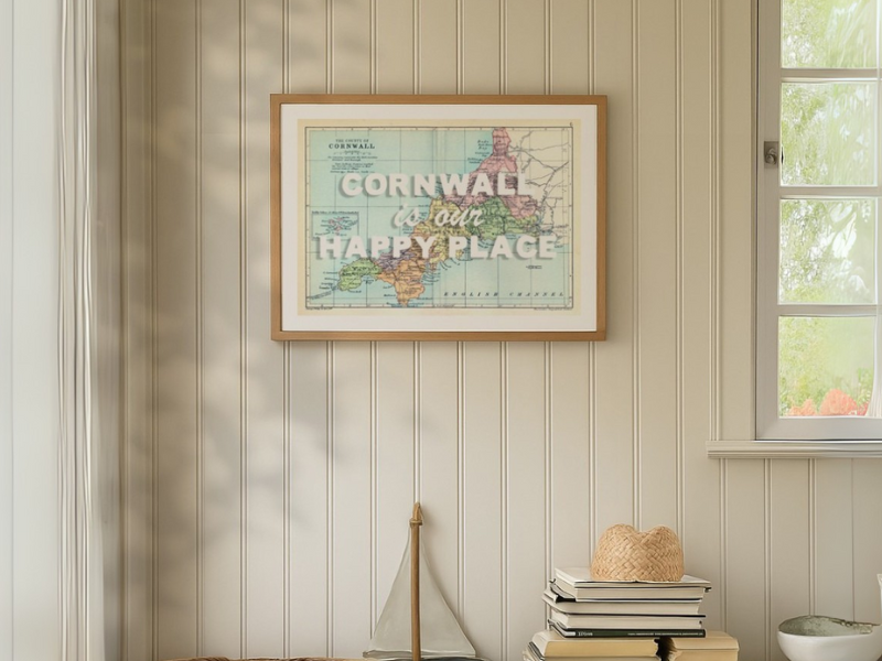 Personalised Vintage Map Print | Custom Location Gift | Favourite Place Art