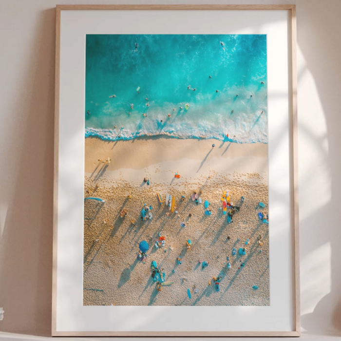 Beach All-sorts Photography Print | Aerial Beach Photography - Unframed