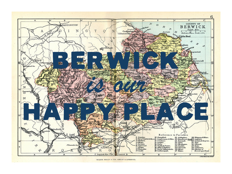 Personalised Vintage Map Print | Custom Location Gift | Favourite Place Art