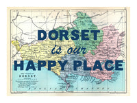 Personalised Vintage Map Print | Custom Location Gift | Favourite Place Art