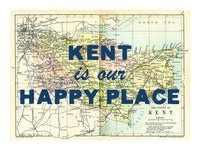 Personalised Vintage Map Print | Custom Location Gift | Favourite Place Art