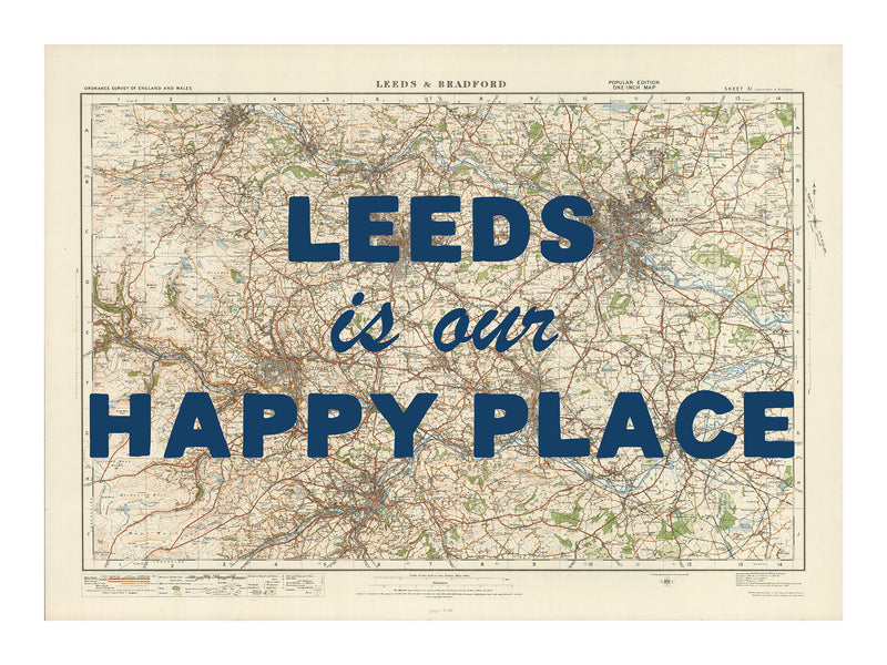 Personalised Vintage Map Print | Custom Location Gift | Favourite Place Art