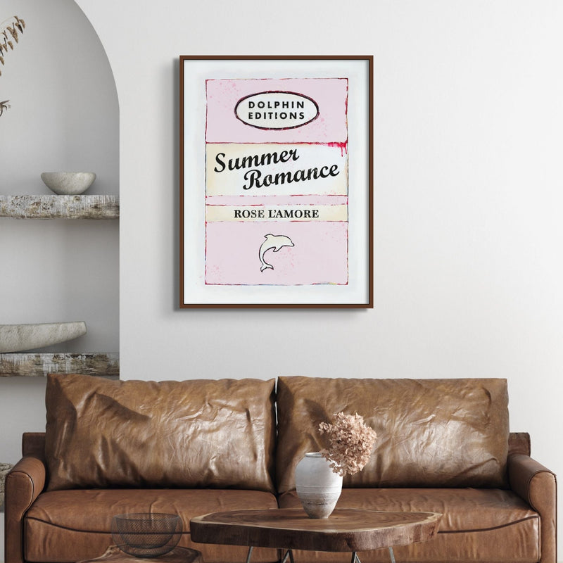 Set of Two Vintage Book Cover Style Prints with Quotes | Summer Paradise Quote Prints  - Unframed