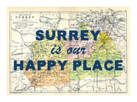 Personalised Vintage Map Print | Custom Location Gift | Favourite Place Art