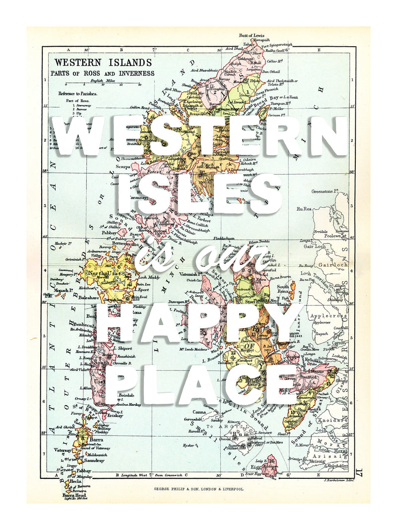 Personalised Quote on Map Print | Personalised Vintage Map Picture - Framed