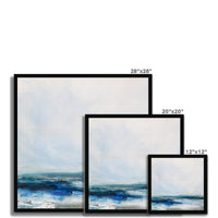 Celestial Shore | Coastal Visions Sea Painting Print - Framed Print -  beach painting