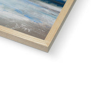 Celestial Shore | Coastal Visions Sea Painting Print - Framed Print -  beach painting