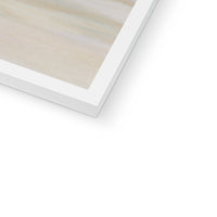Coastal Study | Square Beach Painting | Abstract Beach Painting - Framed Wall Art