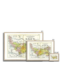 Stirling and Clackmannanshire Map Print - Framed