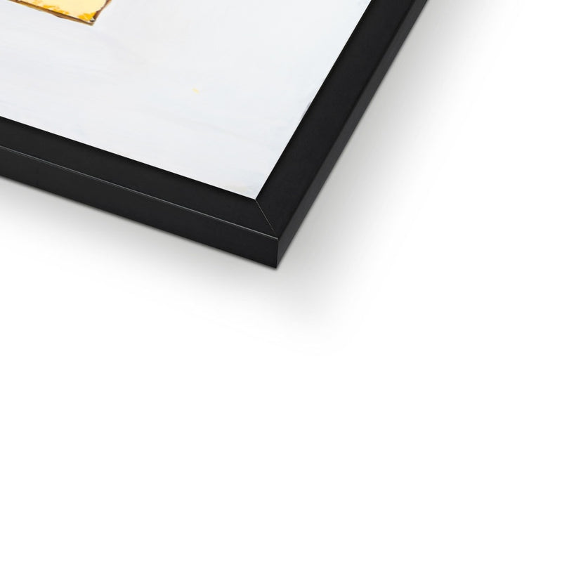 Let's Dance (Yellow) Lyric  on  Vintage Style Book Cover Print - Framed